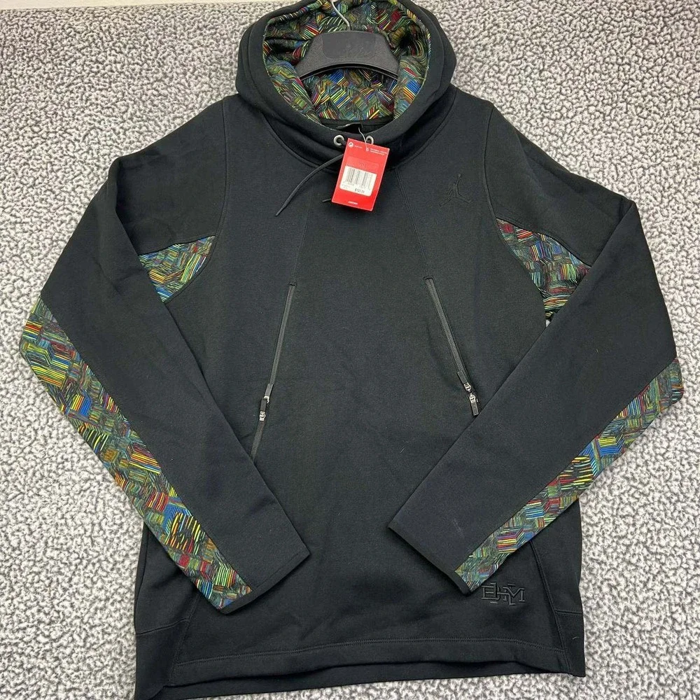Air‎ Jordan Hoodie Men Large Black BHM Jumpman Pullover Adult Outdoor New L